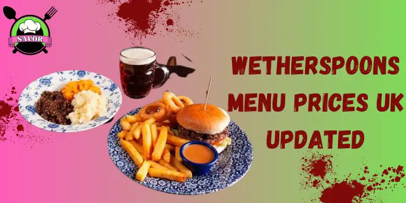 wetherspoons menu prices UK