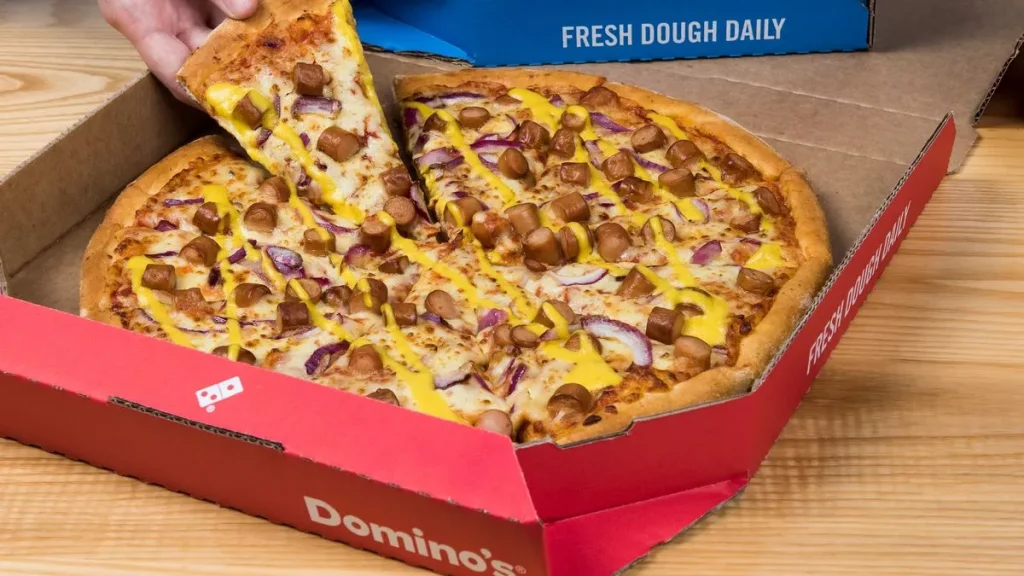 Dominos UK Menu Pizza Options