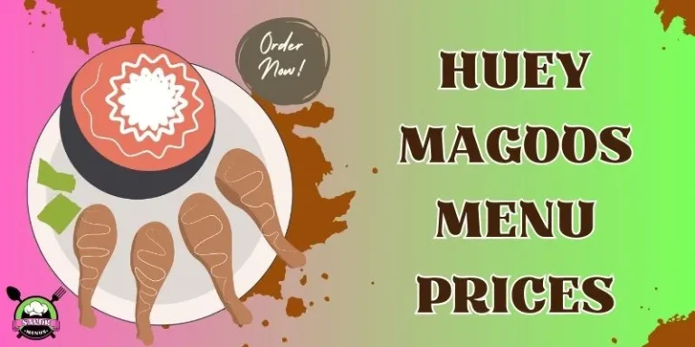 Huey Magoos Menu Prices