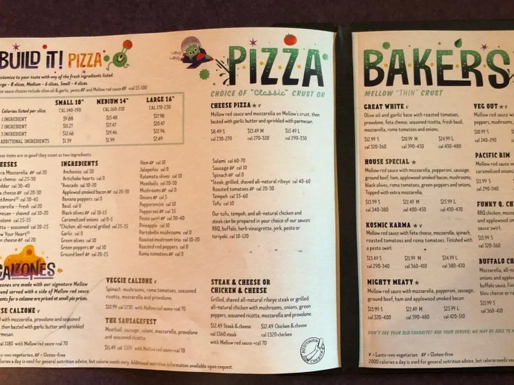 Mellow Mushroom Menu Prices Updated