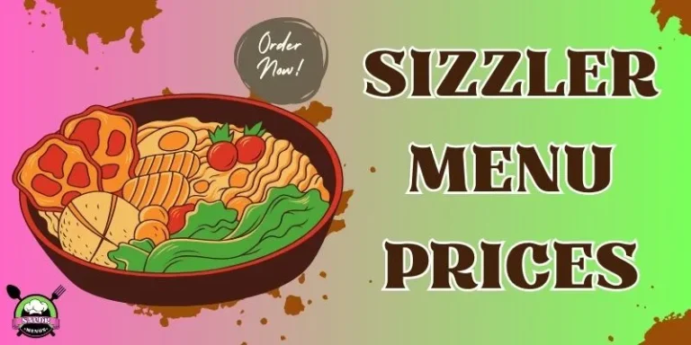Sizzler Menu Prices