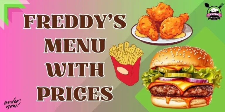 Freddy's Menu With Prices