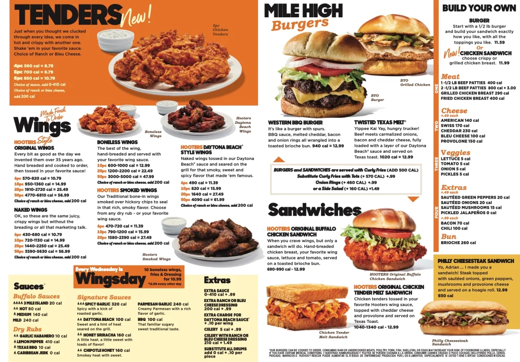 Hooters Memorial Day Specials 2024 Menu Carla Cosette