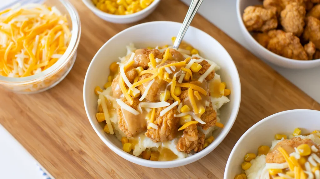 Serving and Enjoying Your Homemade KFC Famous Bowl