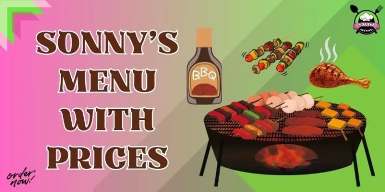 Sonny's Menu With Prices