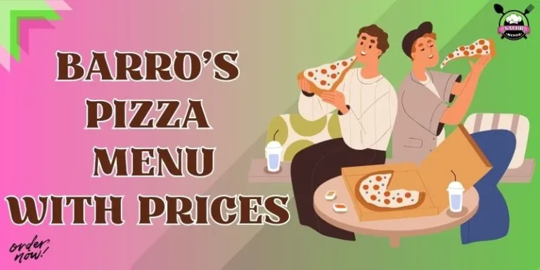 Barro’s Pizza Menu With Prices