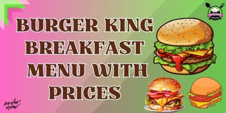 Burger King Breakfast Menu With Prices