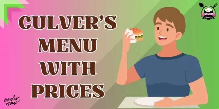 Culver's Menu With Prices