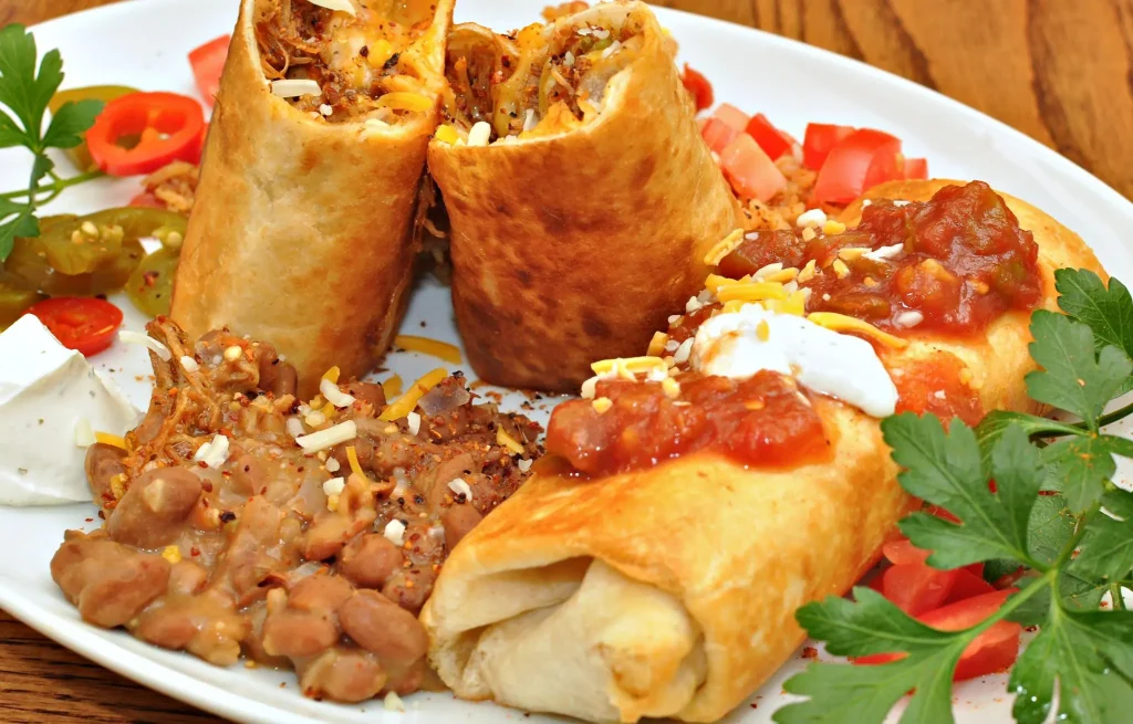 Enchiladas and Chimichangas