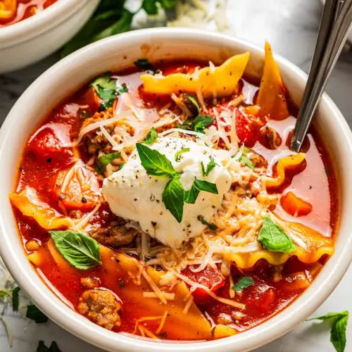 Delicious Crockpot Lasagna Soup Recipe