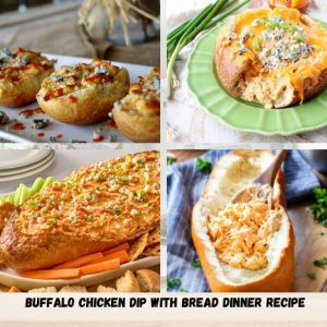 Buffalo Chicken Dip With Bread Dinner Recipe