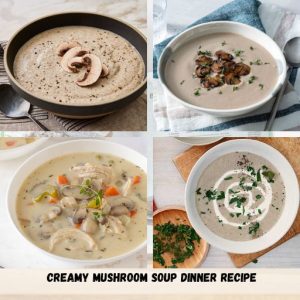 Creamy Mushroom Soup Dinner Recipe