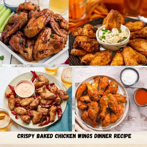 Crispy Baked Chicken Wings Dinner Recipe