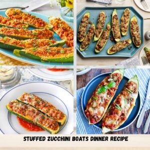Stuffed Zucchini Boats Dinner Recipe