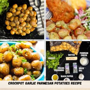 Crockpot Garlic Parmesan Potatoes Recipe
