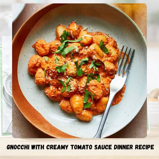 Gnocchi With Creamy Tomato Sauce Dinner Recipe