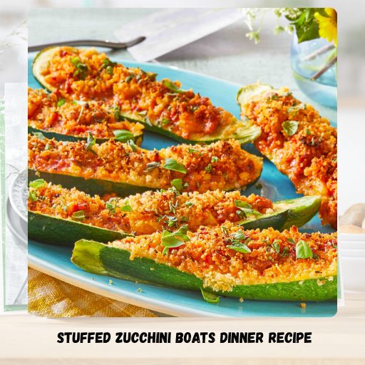 Stuffed Zucchini Boats Dinner Recipe