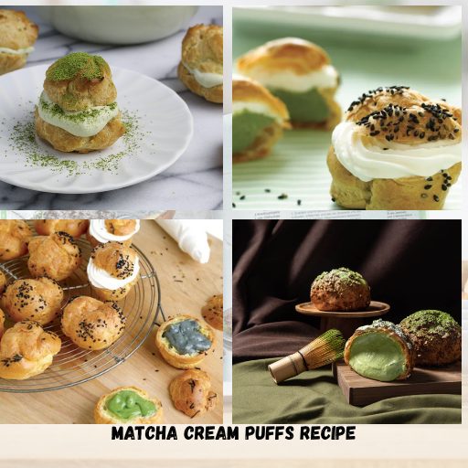 Matcha Cream Puffs Recipe